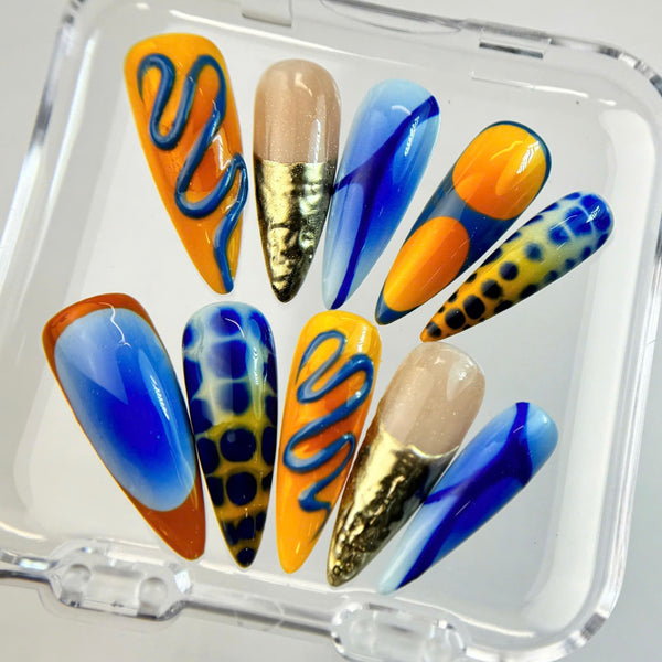 Orange mix Blue